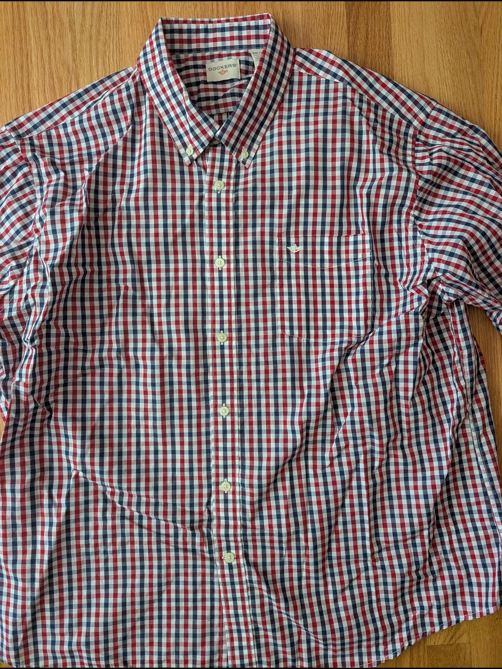 Dockers Men’s Red & Blue Button-Down Shirt